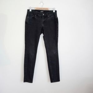 LOFT Curvy Skinny Jeans Black Size 6